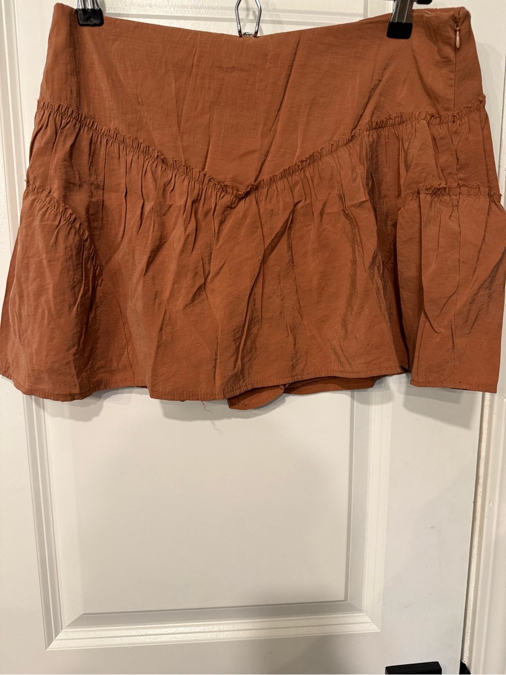Zara Rust Brown Mini Skirt